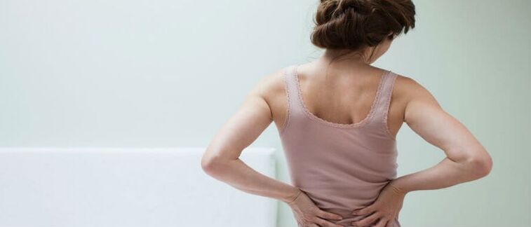 Spring column osteochondria in a woman