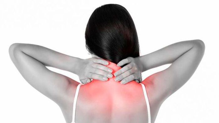 neck and shoulder pain with cervical osteochondrosis